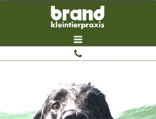 Tablet Screenshot of kleintierpraxis-brand.de